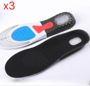 Thickened Sports Breathable Shock Absorption Insole (Option: S 3pairs)