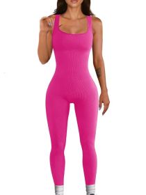 Women's Suspender Tank Top Tights (Option: Rose Red-2XL)