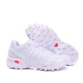 Men's Shoes Off-road Running Shoes Solomon Travel Hiking Shoes Hiking Boots (Option: White-45)