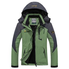 Couple outdoor hooded plus size (Option: Female grass green-XXL)