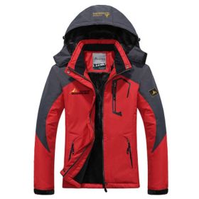 Couple outdoor hooded plus size (Option: Female scarlet-L)