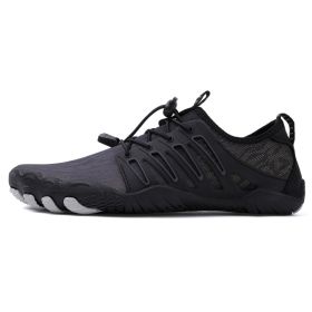 Men's Outdoor Breathable Casual Shoes (Option: Black-37)