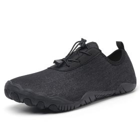 Fitness Leisure Swimming Wading River Trekking Non-slip Breathable Beach Shoes (Option: Black-35)