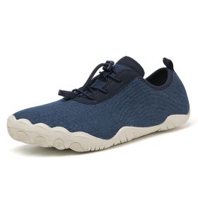 Fitness Leisure Swimming Wading River Trekking Non-slip Breathable Beach Shoes (Option: Blue-36)